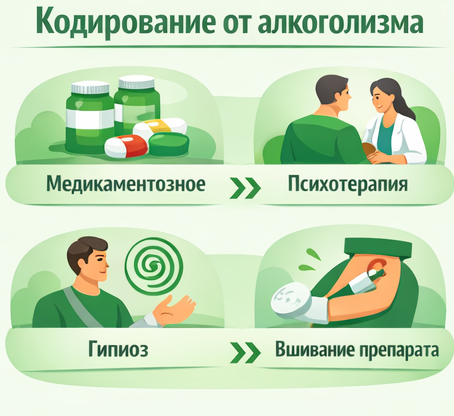 кодирование от алкоголизма в Коммунаре Санати